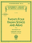 Twenty Four Italian Songs and Arias w/CD . Medium Low Voice . Various