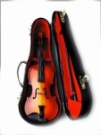 Music Treasures 400137 Miniature Violin (4") w/Case