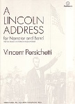 A Lincoln Address . Concert Band and Narrator . Persichetti