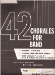 42 Chorales for Band . 3rd Clarinet . Various