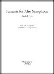 Fantasia for Alto Saxophone . Alto Saxophone and Piano . Smith