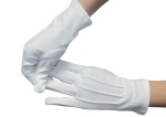 1001M White Gloves (med) . KMC