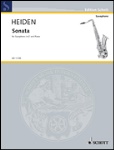 Sonata . Alto Saxophone and Piano . Heiden