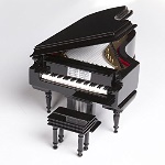 27896 Mini Grand Piano Music Box w/Case . Aim