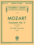 Concerto No.5 in A Major  . Violin and Piano . Mozart