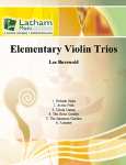 Elementary Violin Trios . Violin Trio . Burswold