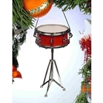 Music Treasures 463096 Snare Drum Ornament (red)