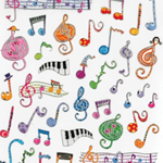 29519 Whimsy Music Stickers . Aim
