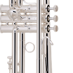 LR180S72 Stradivarius 72 Bb Trumpet Outfit (reverse leadpipe, silver plated) . Bach