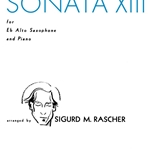 Sonata XIII . Alto Saxophone and Piano . Handel