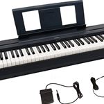 P45 Digital Piano (88 weighted keys, w/pedal, black) . Yamaha