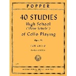 Studies (40) High School of Cello Playing op.73 . Cello . Popper