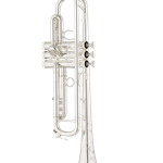 TRCLW-S CLW Bb Trumpet Outfit (silver plated) . Shires