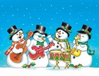 Music Treasures 310352 Snowman Christmas Cards (8 pack)