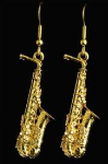 Harmony FPE566G Alto Saxophone Earrings (gold)