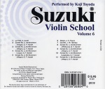 Violin School (cd only) v.6 . Violin . Suzuki