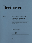 Sonata in F Major op. 17 . French Horn (or cello) & Piano . Beethoven