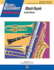 March Royale (score only) . Concert Band . Williams