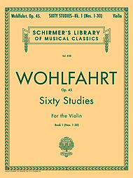 Studies (60) v.1 op. 45 . Violin . Wohlfahrt