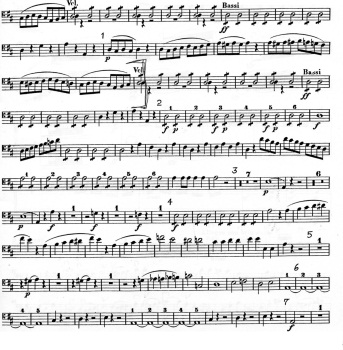 Symphony in D Major no.35 "Haffner" (viola part) . Viola . Mozart