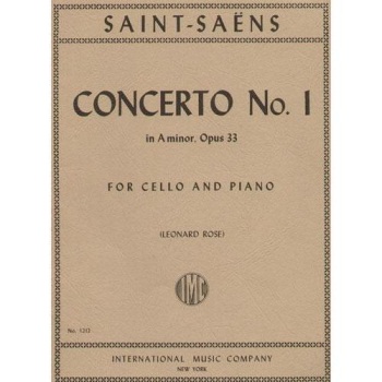 Concerto no. 1 in A Minor op.33 . Cello & Piano . Saint-Saens