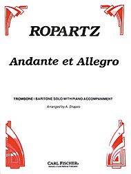 Andante et Allegro . Trombone or Baritone and Piano . Ropartz