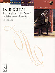 In Recital Throughout The Year (with performance strategies) w/CD v.1 Book 1 . Piano . Various