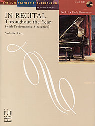In Recital Throughout The Year (with performace strategies) w/CD v.2 Book 1 . Piano . Various