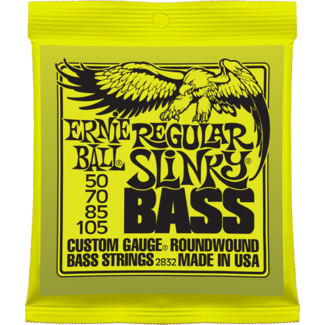 2832 Regular Slinky Custom Gauge Round Wound Bass Guitar Strings . Ernie Ball