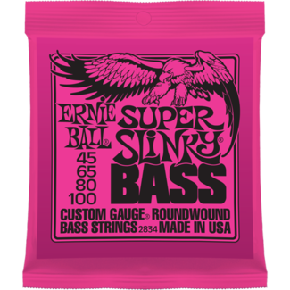 2834 Super Slinky Custom Gauge Round Wound Bass Guitar Strings . Ernie Ball