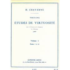 Etudes De Virtuosite v.1 . Trumpet . Chavanne