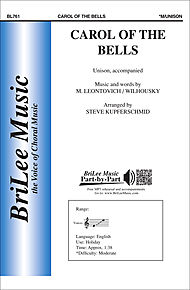 Carol of the Bells . Choir (unison) . Leontovich/Wilhousky