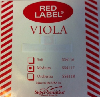 SSVIOLAD Red Label Viola D String . Super Sensitive