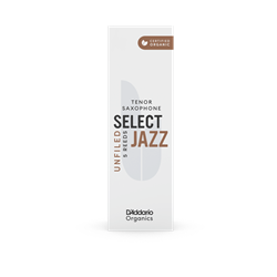 RSJTSU Organic Select Jazz Unfiled Tenor Saxophone Reeds (box of 5) . Rico