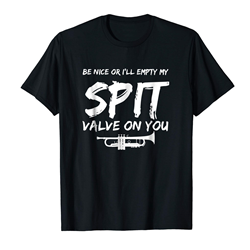 100373S My Spit Valve is Open T-Shirt (small) . Music Treasures