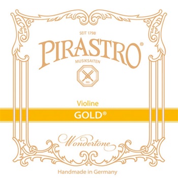3158 Wondertone Gold Violin E String (4/4, loop, stark) . Pirastro