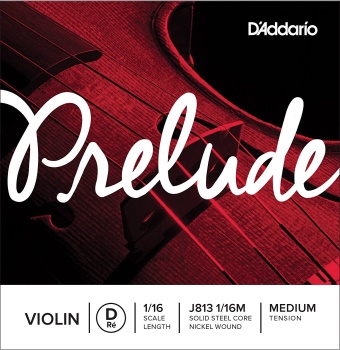 D'Addario J813116 Prelude 1/16 Violin D String
