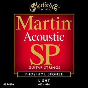 MSP4100 Acoustic SP Guitar Strings (phosphor bronze) . Martin