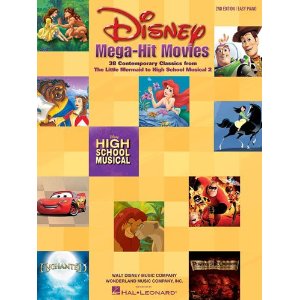 Disney Mega-Hit Movies . Piano (easy piano) . Various