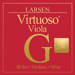 Larsen Strings 503230S Virtuoso Soloist Viola G String (silver) . Larsen