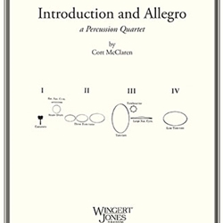 Introduction and Allegro . Percussion Quartet . McClaren