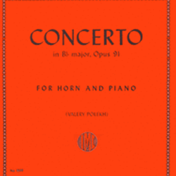 Concerto in Bb Major Op. 91 . French Horn and Piano . Gliere