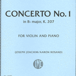 Concerto No.1 in Bb Major K.207 . Violin and Piano . Mozart