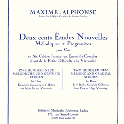 Two Hundred Noew Melodic and Gradual Studies v.5 (very difficult) . Horn . Alphonse