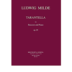 Tarantella Op.20 . Bassoon and Piano . Milde