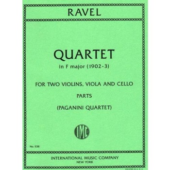 Quartet in F (Paganini Quartet) . String Quartet . Ravel