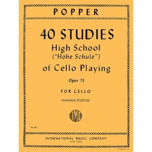 Studies (40) High School of Cello Playing op.73 . Cello . Popper