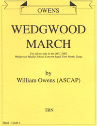 Wedgwood March . Concert Band . Owens