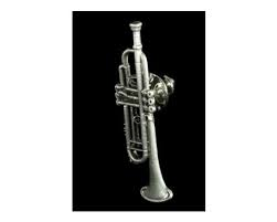 FPP545S Trumpet Pin (silver) . Harmony