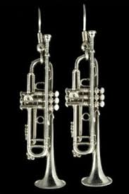 Harmony FPE545S Trumpet Earrings (silver)
